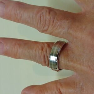 Scott Kay Brawn Mens Cobalt BioBlue 27 Faith Ring 9. NEW